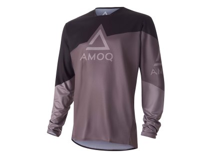 AMOQ Motokrosový dres Ascent Strive čierna/sivá – S