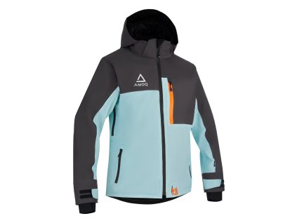 AMOQ Dámska bunda Dynamic Insulated sivá/Mint/oranžová