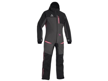 AMOQ Dámska kombinéza na snežný skúter Dynamic Insulated čierna/sivá/ružová