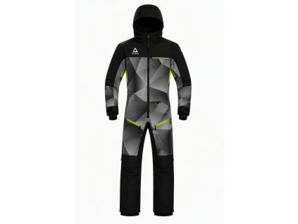 AMOQ Kombinéza na snežný skúter Concept Insulated čierna/sivá/fluo žltá