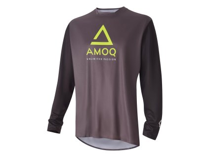 AMOQ Motokrosový dres Ascent Comp sivá/čierna/fluo – S