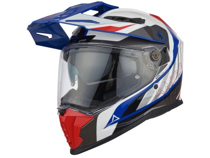 AMOQ Adventure prilba AI100 Mojave biela/červená/modrá