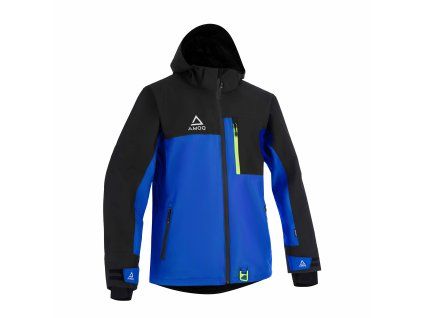 AMOQ Bunda Dynamic Insulated čierna/modrá/fluo žltá