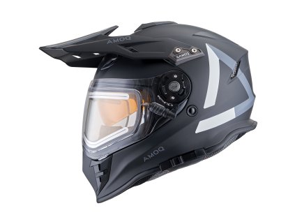 AMOQ Adventure prilba Adaptor Evo ADV čierna/sivá