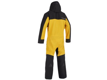 AMOQ Detská kombinéza na snežný skúter Dynamic Insulated čierna/žltá/nebeská modrá