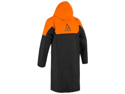 AMOQ Dlhá zimná bunda Apex Racing Pit čierna/oranžová