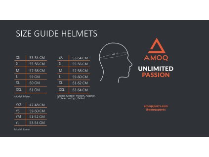AMOQ Výklopná prilba Ballast čierna/oranžová