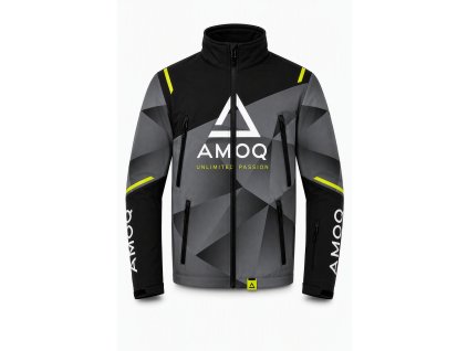 AMOQ Detská bunda Apex V2 Racing čierna/sivá/fluo