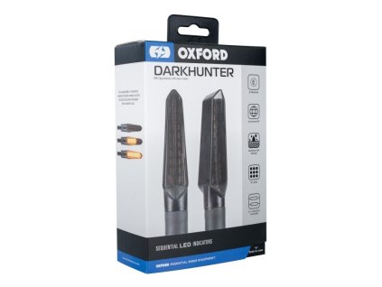 Oxford Sekvenčné LED smerovky Darkhunter – čierna