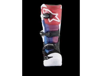 ALPINESTARS Juniorské motokrosové čižmy Tech 7S – biela/čierna/Rainbow
