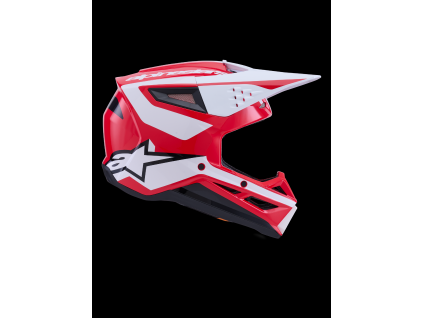 ALPINESTARS Motokrosová prilba S-M3 Heat ECE 22.06 – červená/biela/čierna lesklá