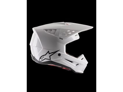ALPINESTARS Motokrosová prilba S-M5 Solid ECE 22.06 – biela lesklá