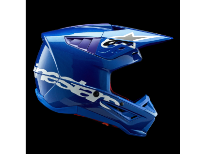 ALPINESTARS Motokrosová prilba S-M5 Corp ECE 22.06 – modrá lesklá