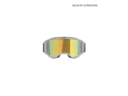 ALPINESTARS Motokrosové okuliare Vision 5 Hollow – Wind, zlaté zrkadlové sklo – ONE SIZE