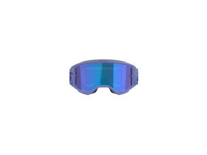ALPINESTARS Motokrosové okuliare Vision 5 Wordmark – fialová, modré zrkadlové sklo – ONE SIZE