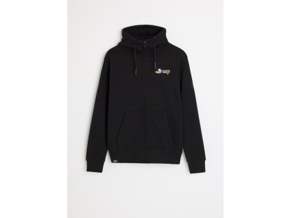 DIVERSE mikina SPECDEXT 04 RDM na zips – čierna – fotografia 1