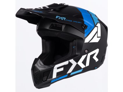 FXR motokrosová prilba Clutch MX 2027 – modrá / tyrkysová