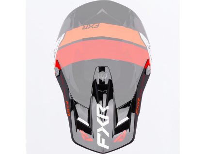 FXR náhradný šilt Clutch MX 2027 – červená / oranžová – ONE SIZE
