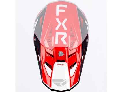 FXR náhradný šilt Apex MX 2027 – červená – ONE SIZE