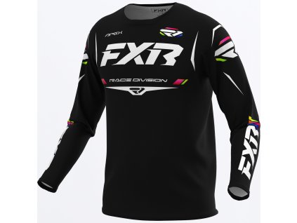FXR detský motokrosový dres Apex 2027 – čierna