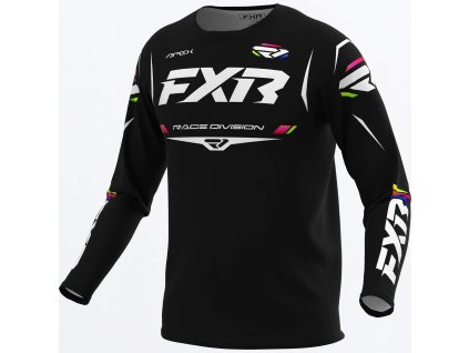 FXR motokrosový dres Apex 2027 – čierna