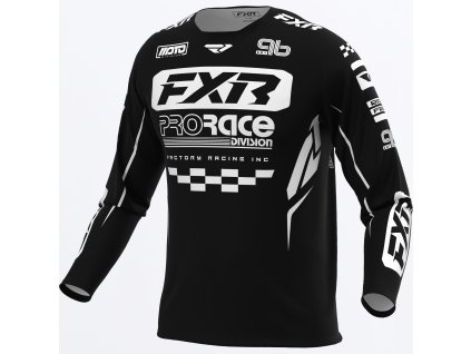 FXR motokrosový dres Clutch Pro 2027 – čierna / biela