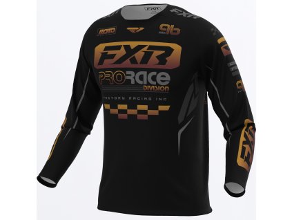 FXR motokrosový dres Clutch Pro 2027 – čierna / Char / Kash