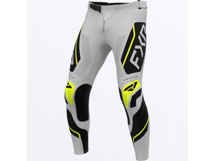FXR motokrosové nohavice Podium Relay 2027 – sivá / čierna / Hivis