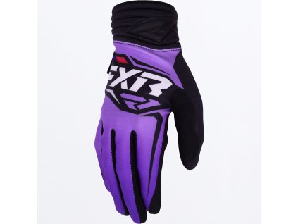 FXR motokrosové rukavice Apex 2027 – fialová