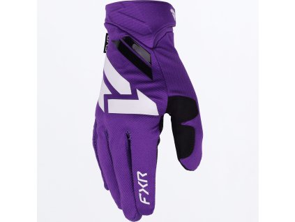 FXR motokrosové rukavice Reflex 2027 – fialová / biela