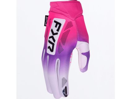 FXR detské motokrosové rukavice Reflex 2027 – ružová / fialová