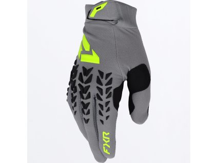 FXR motokrosové rukavice Reflex Dual 2027 – sivá / HiVis