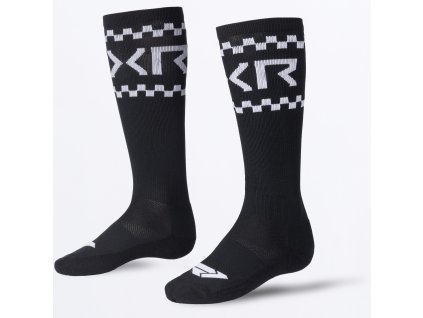 FXR moto ponožky Moto Sock 2027 – čierna / biela – ONE SIZE