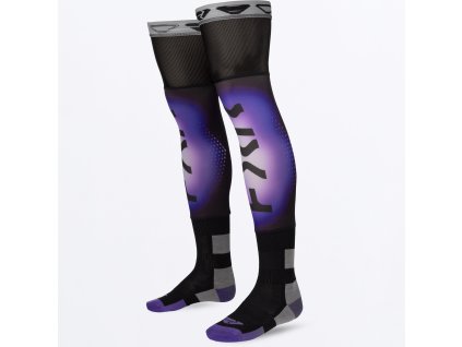 FXR moto ponožky Riding Sock Air 2027 – čierna / fialová