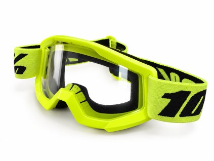 100% Detské okuliare Strata Mini Yellow – žlté, číre sklo, vystavený kus