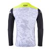 KENNY Dres CROSS/Enduro model Performance Stone White sivý/čierny/žltý – zadný pohľad