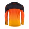KENNY Dres CROSS/Enduro model Track detský Neon Grey/Orange čierny/sivý/oranžový – zadný pohľad