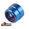 FM-PARTS Hliníkové tesnenie Spoja výfuku 2T KTM/Husqvarna '17-'23 modré