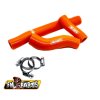 FM-PARTS Silikónové Hadice chladičov KTM EXC 250/300 TPI '20-'23, Husqvarna TE/Tei 250/300 TPI '20-'23,Gas-Gas EC 250/300 TPI '20-'23 oranžové