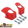 FM-PARTS Kryt Spodnej časti predných tlmičov (s montážnou Sadou) Beta RR / X-Trainer – červený