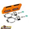 FM-PARTS Univerzálny kryt výfukového zvodu 4T – oranžový