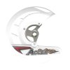 ACCEL Kryt predného brzdového kotúča Honda CRF 250/450R, X '04-'18, CR 125/250 '04-'07 biely