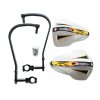 ACCEL Chrániče rúk Enduro s hliníkovým uchytením – čierne/biele (22 mm)