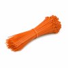 PROMX Sťahovacie pásky 2,5 × 200 mm – oranžové – 100 ks