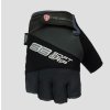 POLEDNIK Rukavice cyklistické Mtb bez prstov model Soft Grip – čierne/sivé (Veľkosť L)