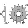 PBR Predná rozeta 2137 18NC NC Kawasaki Z1000 07-16, NC Kawasaki Z 1000 03-06, ZX 9R 02-03, Kawasaki ZX-10R (04–18) (Počet zubov 16 zubov)