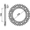 PBR Zadná rozeta 4562 C45 Honda CB 1000R (08–18) (Počet zubov 43 zubov)
