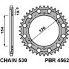 PBR Zadná rozeta 4562 C45 Honda CB 1000R (08–18) (Počet zubov 43 zubov)