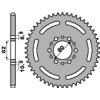 PBR Zadná rozeta 845 F Yamaha SR 250 85-94, (79–84), (91–00) (Počet zubov 45 zubov)