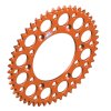 RENTHAL Zadná rozeta 224U-520 hliníková ultralight oranžová Ktm/Husqvarna/Husaberg (Počet zubov 48 zubov)